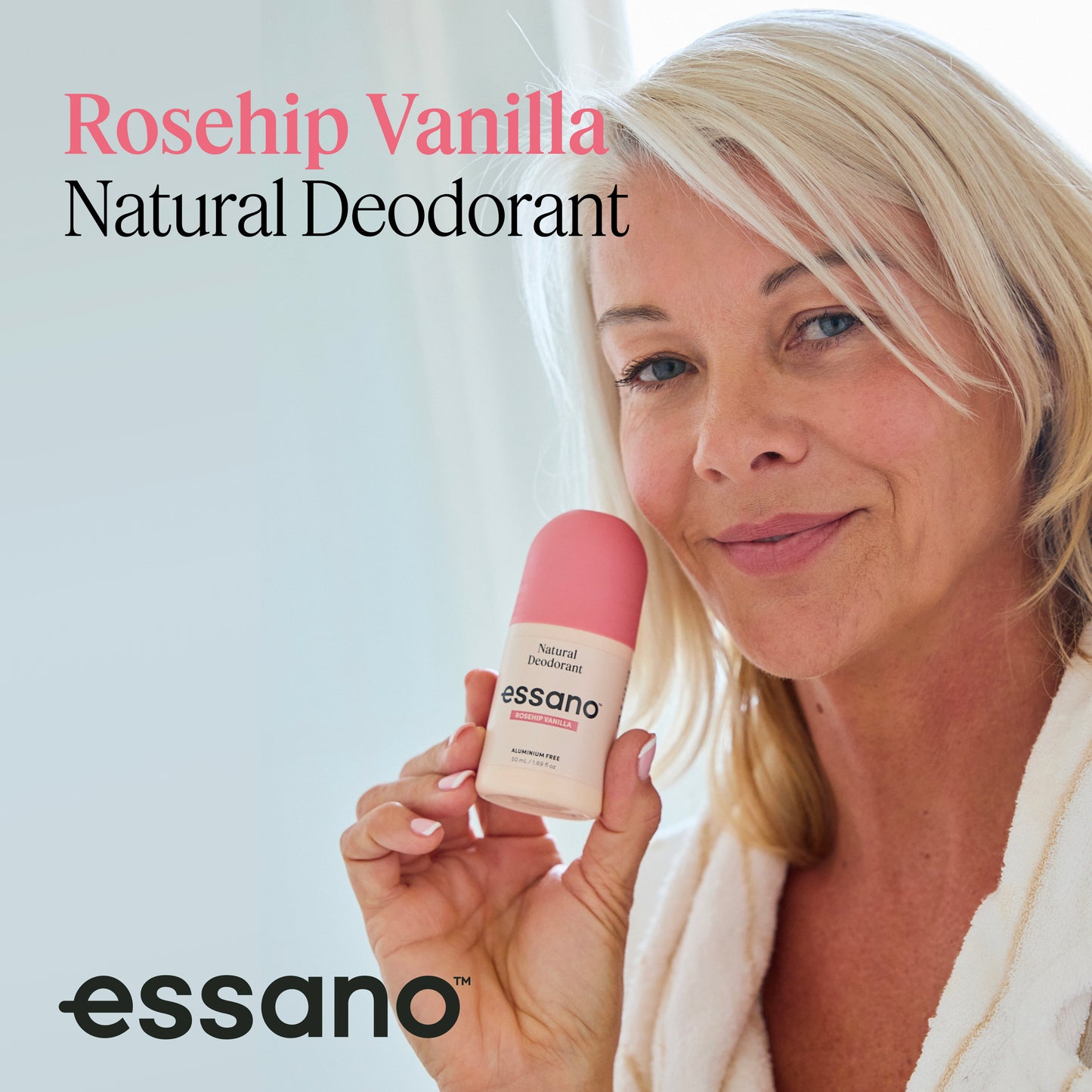 Rosehip Vanilla Natural Deodorant Roll On