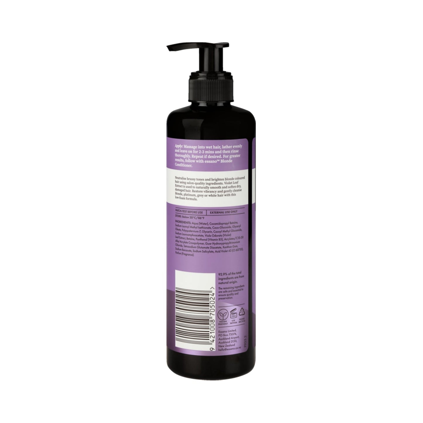 Essano - Blonde Tone-Correcting Purple Shampoo